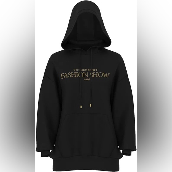 Victoria’s Secret Fashion Show 2025 - Women’s Black Bling Hoodie - Size XL - NWT - Picture 2 of 4
